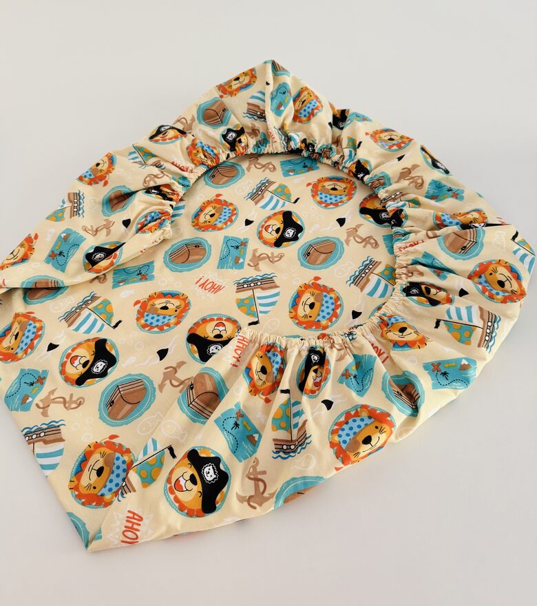 Ūdens necaurlaidīgs palags ar kokvilnas pārklājumu un gumiju- šūpulim