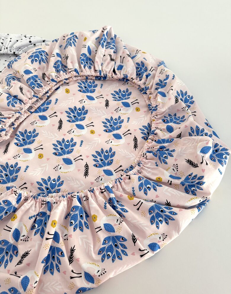 Mitrumnecaurlaidīgs palags ar kokvilnas pārklājumu un gumiju