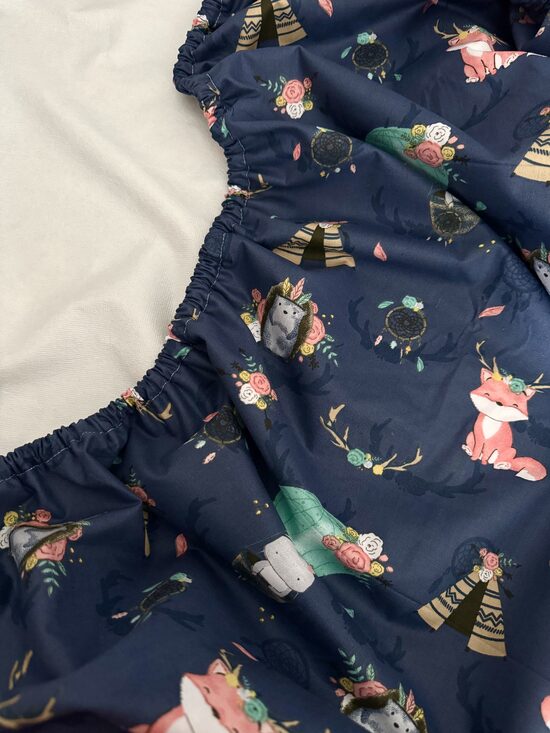 Ūdens necaurlaidīgs palags ar kokvilnas pārklājumu un gumiju