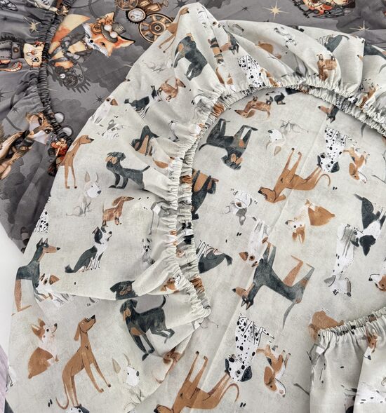 Mitrumnecaurlaidīgs palags ar kokvilnas pārklājumu un gumiju- 70x140 cm