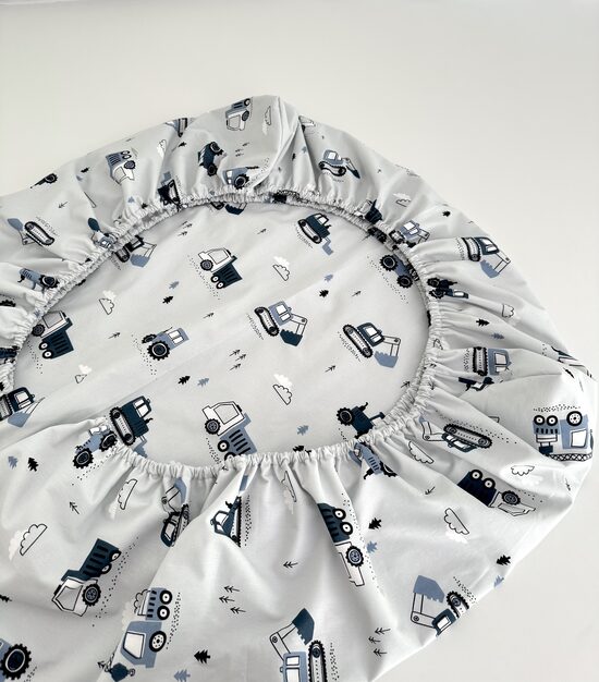 Mitrumnecaurlaidīgs palags ar kokvilnas pārklājumu un gumiju