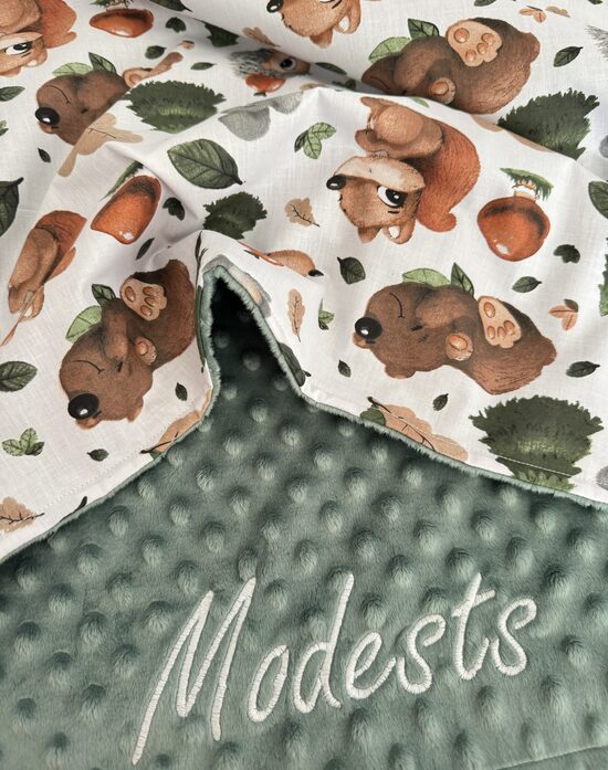 Personalizētas minky flīsa sedziņas, 100x150 cm