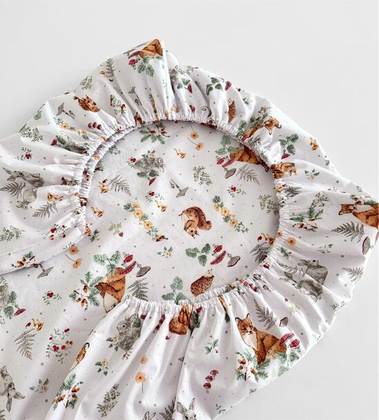 Mitruma necaurlaidīgs palags ar kokvilnas pārklājumu un gumiju